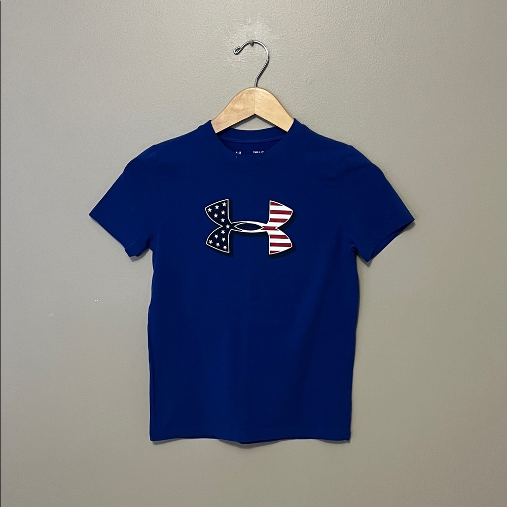 Under Armour Kids Patriotic Blue Tee